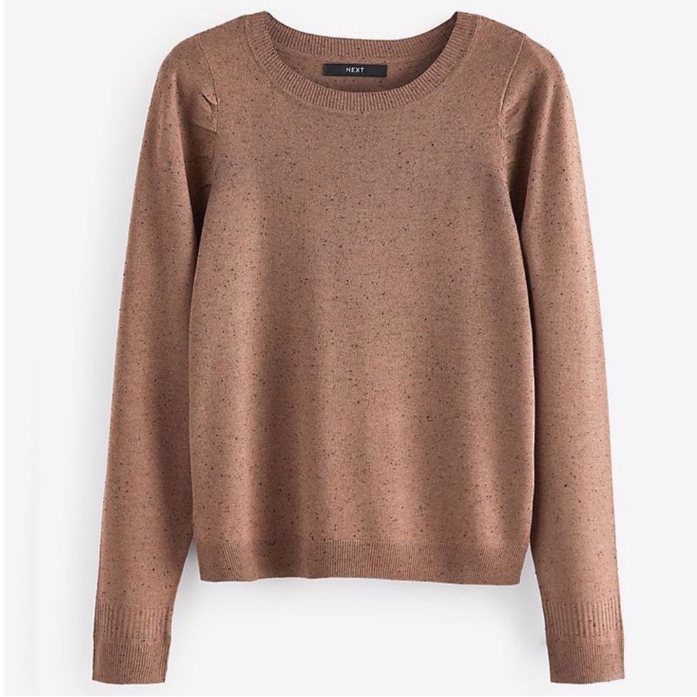 NEXT Women's Brown Crew Neck Top Size Medium